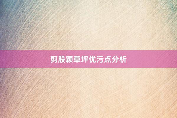 剪股颖草坪优污点分析